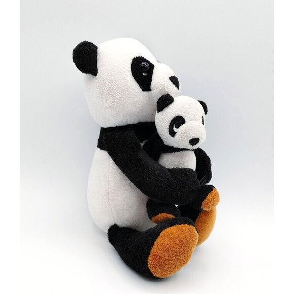 Kinder Ferrero 9" Panda Plush Mum & Baby Soft Stuffed Animal Toy - Picture 2 of 4